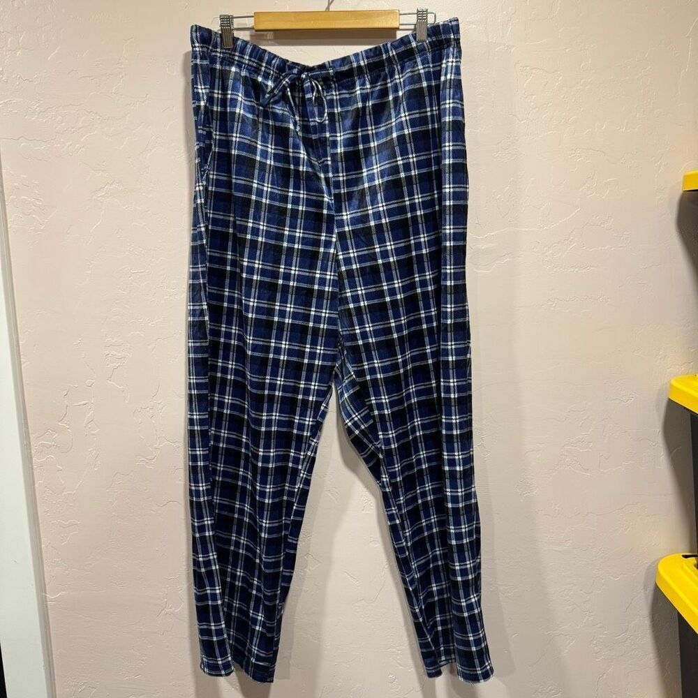 Andrew Scott Plaid Drawstring Lounge Pants with Pockets